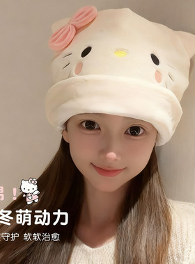 月子帽秋冬加厚产后可爱