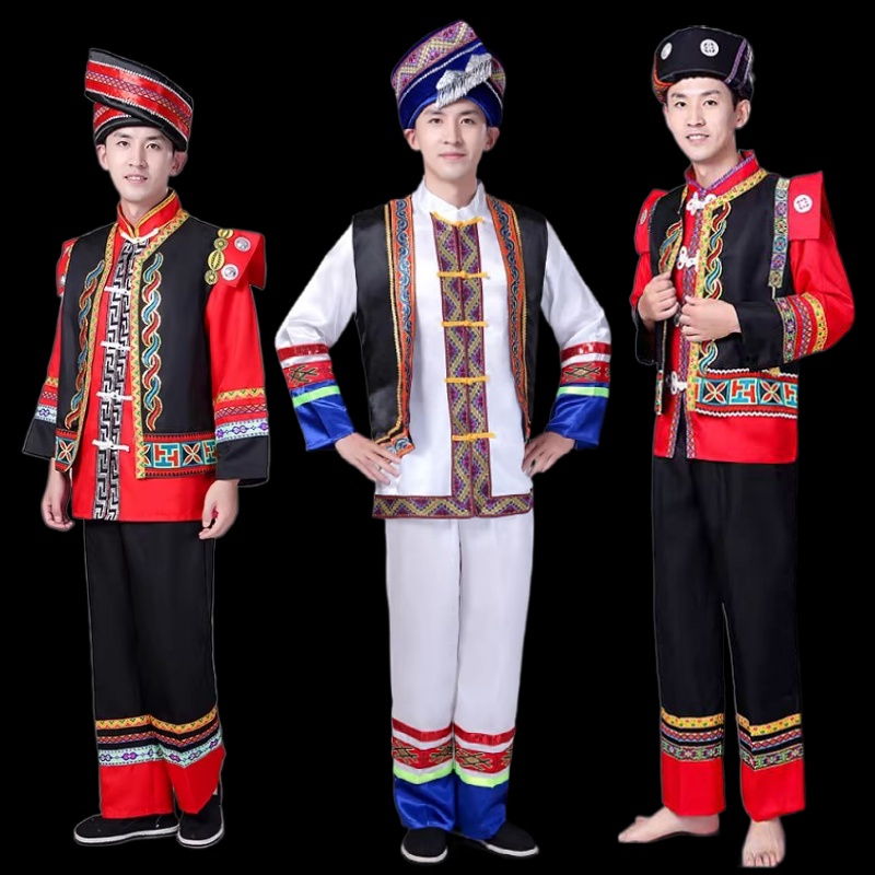 长袖畲族葫芦丝演出舞台服饰