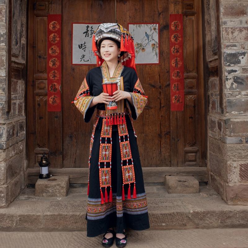 广西壮族服装女成人三月三少数民