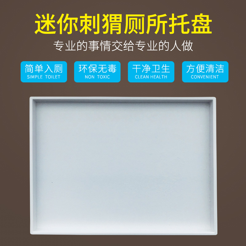 爬虫食盆小宠物迷你刺猬厕所托盘爬虫饲养箱饮水盘 24*17.5*