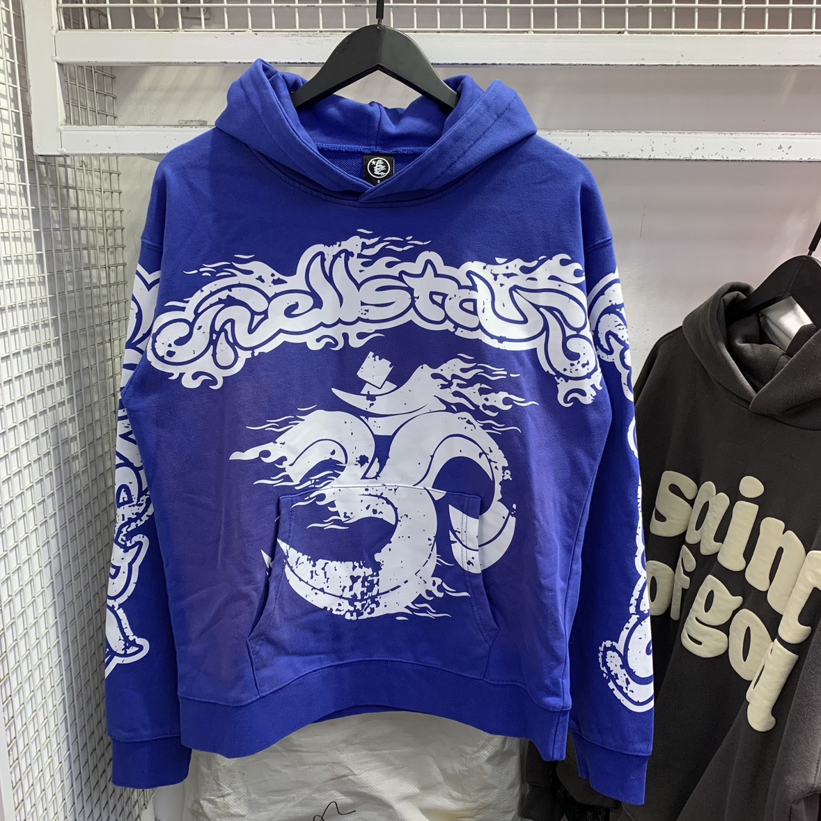 2023秋冬美式潮牌fgss星星印花男女情侣宽松休闲连帽套头卫衣外套