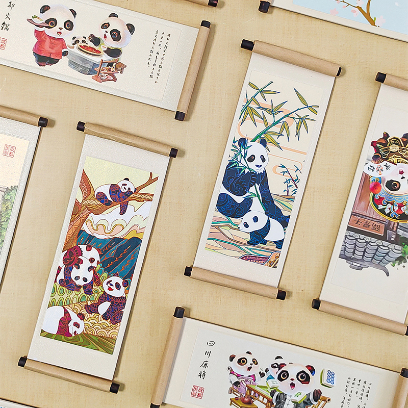 成都熊猫文创冰箱贴纪念品