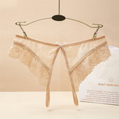 女蕾丝女禁欲系 性感开裆超火丁子内裤 日系情侣短裤 激情三角丁字裤