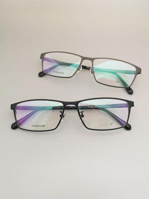 男士款纯钛中小脸商务近视眼镜框