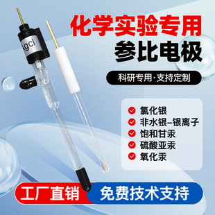 电化学饱和甘汞参比电极氯化银氧化汞毛细管盐桥硫酸亚汞鲁金