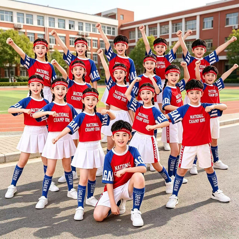 六一儿童演出服幼儿园团体合唱表演服夏季小学生运动会开幕式班服