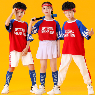 儿童啦啦队演出服幼儿园班服小学生运动会开幕式啦啦操表演服六一