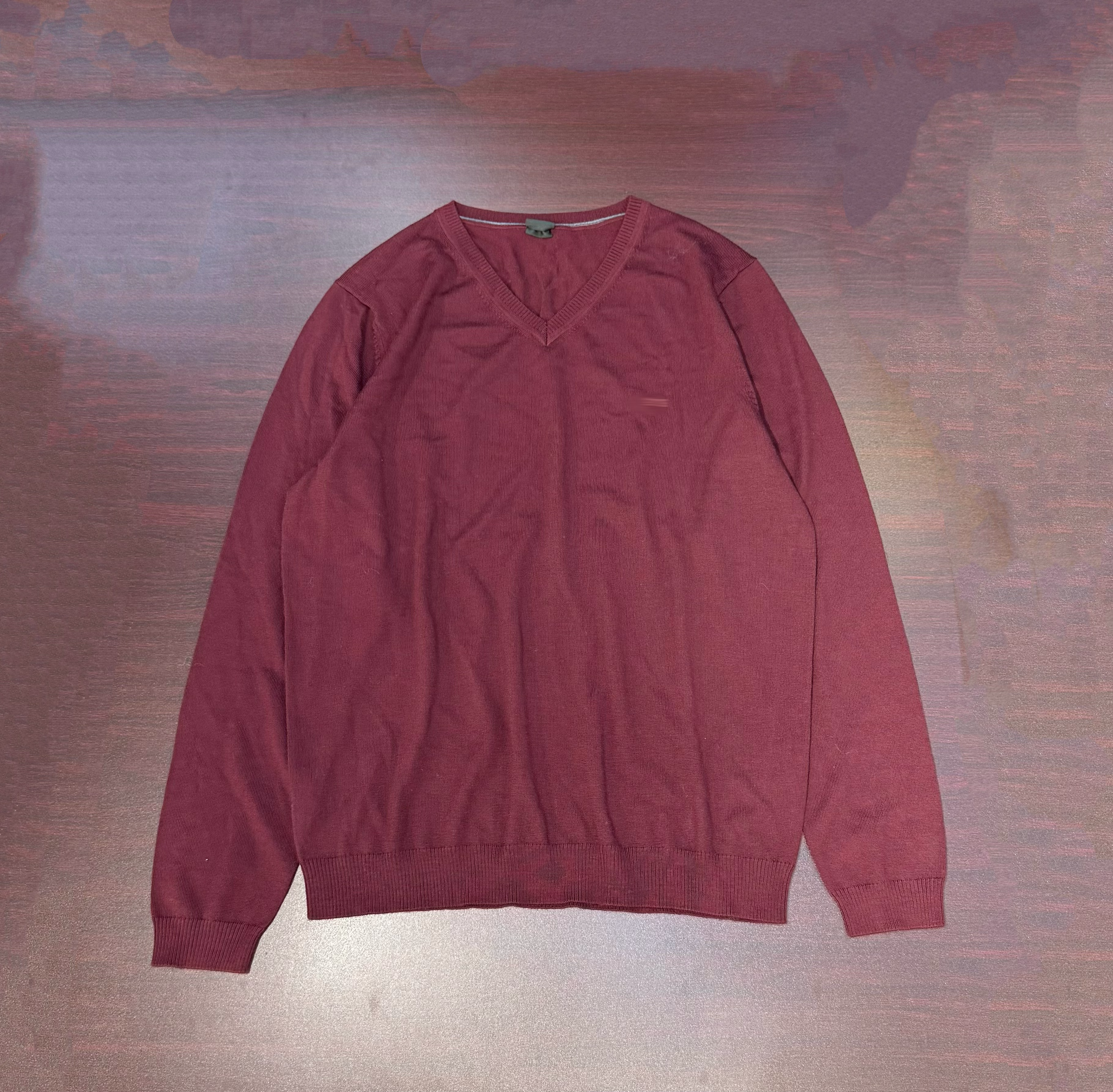 bo斯 男式秋冬款 男式v领羊毛针织衫毛衣