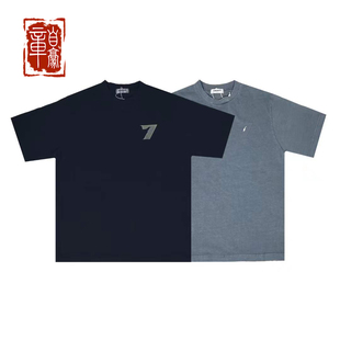 NSEW77 字和平鸽短袖 2022SS T恤Tee潮流小众 叠领爆裂纹 章自豪