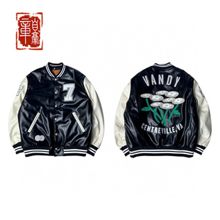 vandythepink 朴宰范同款7周年亚洲限量经典花卉刺绣 棒球服 夹克