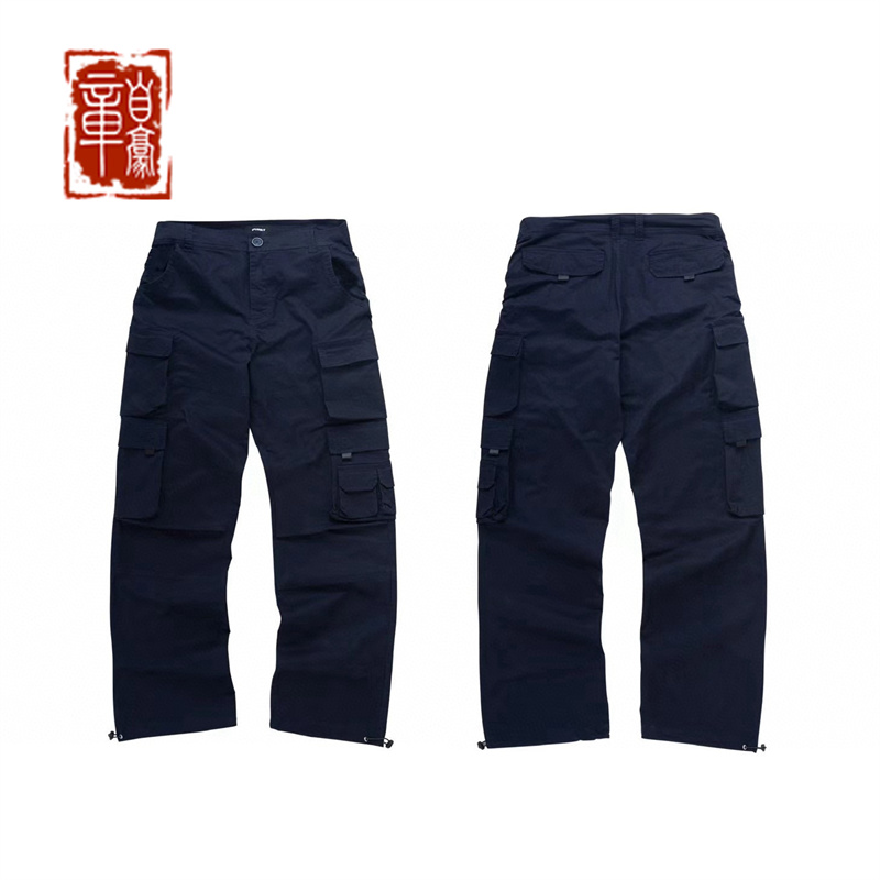 PUREY 24SS multiple pockets cargo pant藏青多袋立体水洗工装裤