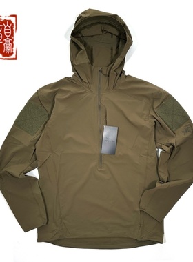 Arcteryx始祖鸟 军鸟 LEAF Gamma SL 纯色户外拉链连帽夹克外套