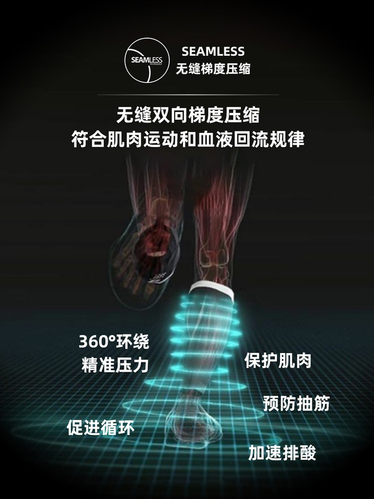 COMPRESSPORTR2V2 SPORTS COMPRESSION CALF SLEEVE RUNNING MARATHON BASKETBALL PROTECTIVE GEAR SHOCK ABSORPTION CROSS-COUNTRY RACE