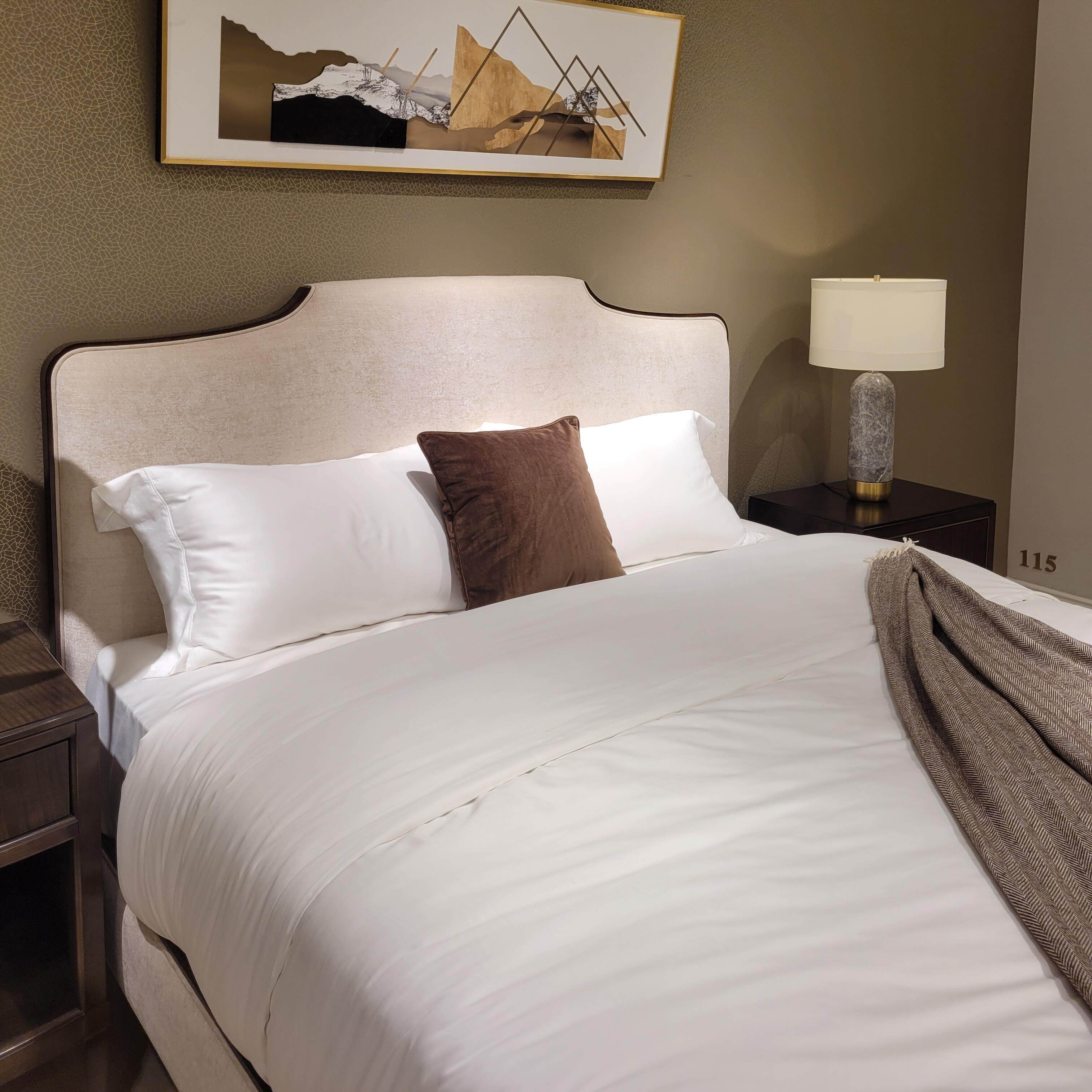 美克Caracole美家赏心悦目中国皇帝板式床现代简约1.8米双人床