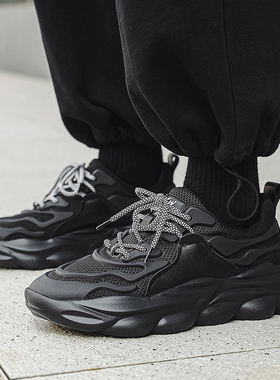 冬季新款大码男鞋46加绒保暖老爹鞋47加宽加大休闲运动鞋48棉鞋子