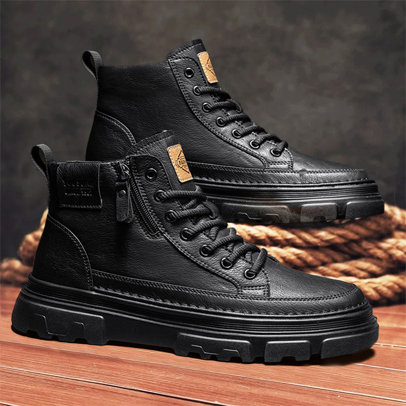 【特大码马丁靴加宽加肥男鞋】