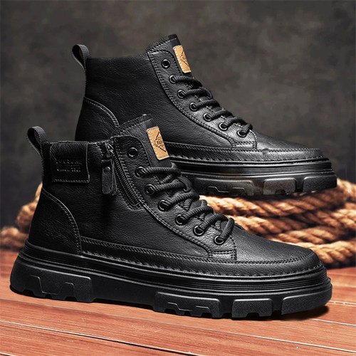 【特大码马丁靴加宽加肥男鞋】