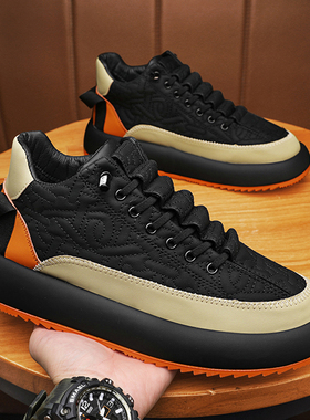 冬季大码男鞋46加绒保暖板鞋47加宽男士休闲运动鞋48厚底老爹鞋49