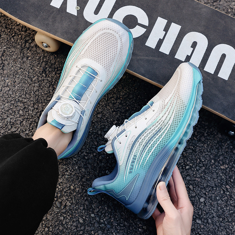 特大码男鞋46透气网面运动鞋47加宽加大旋转纽扣鞋48气垫跑步鞋49