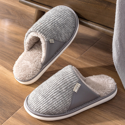 【大码加宽加肥室内家具棉拖鞋】