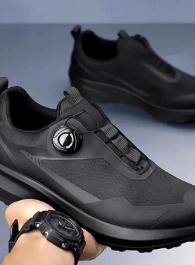 冬季大码男鞋46加绒保暖运动鞋47免系带登山鞋48旋转纽扣鞋49棉鞋