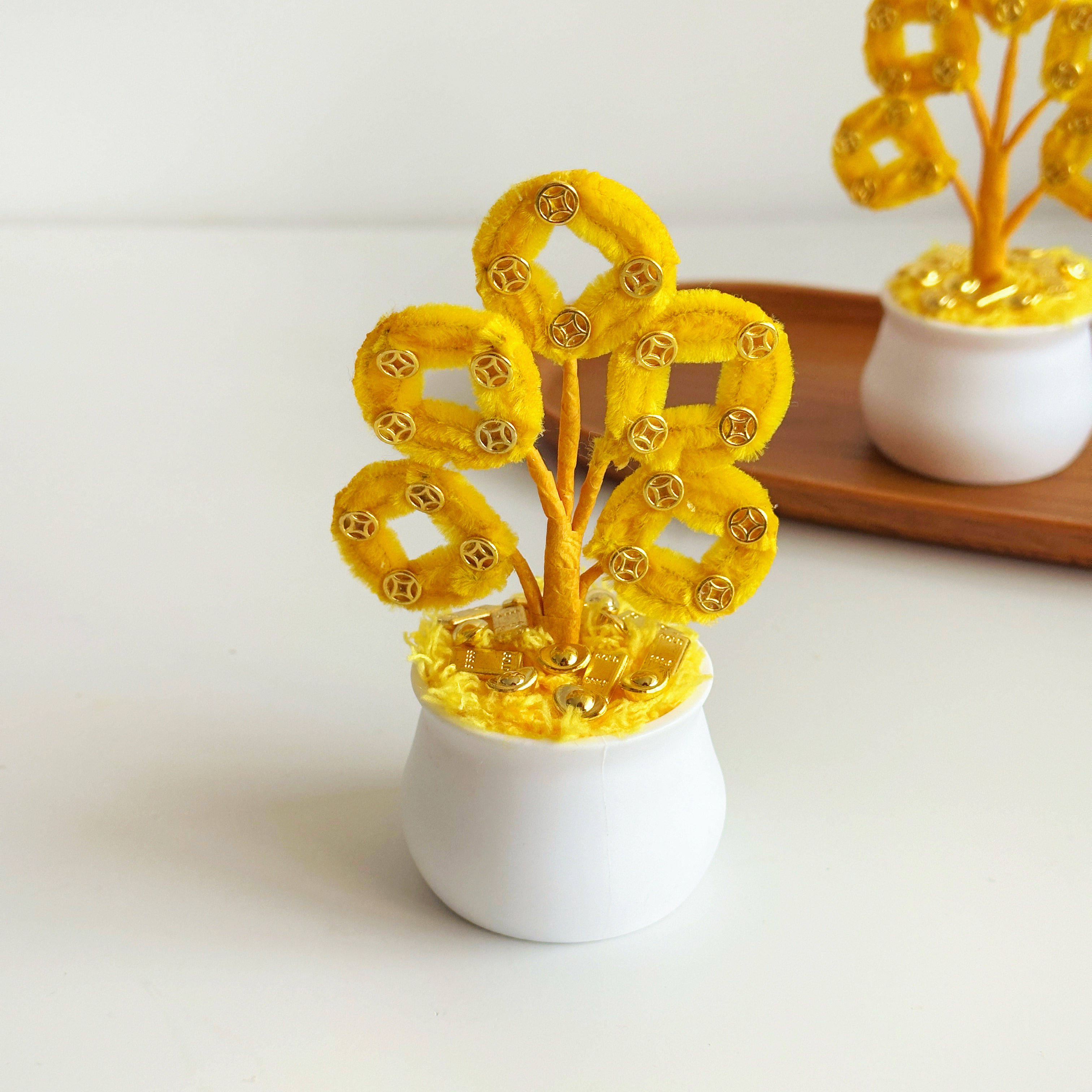 2026新年马年发财树装饰春节摆件扭扭棒diy材料包手工桌面送礼物,玩具/童车/益智/积木/模型,其他手工制作,淘宝优惠券,粉丝福利购,淘宝优惠卷