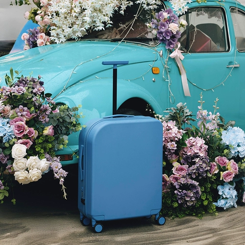 alloy Синий универсальный модный чемодан для путешествий