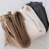 清仓捡漏 显瘦百搭阔腿休闲卫裤 专柜特价 厚实加绒加厚宽松束脚裤