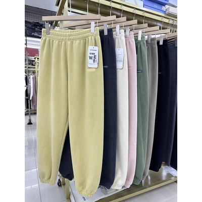 星期裤加厚摇粒绒保暖居家保暖