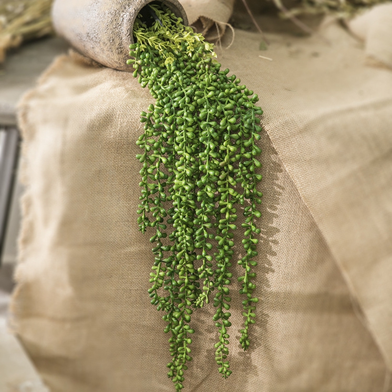 仿真情人泪客厅办公室假花墙盆栽摆设塑料佛豆仿真花植物墙绿植