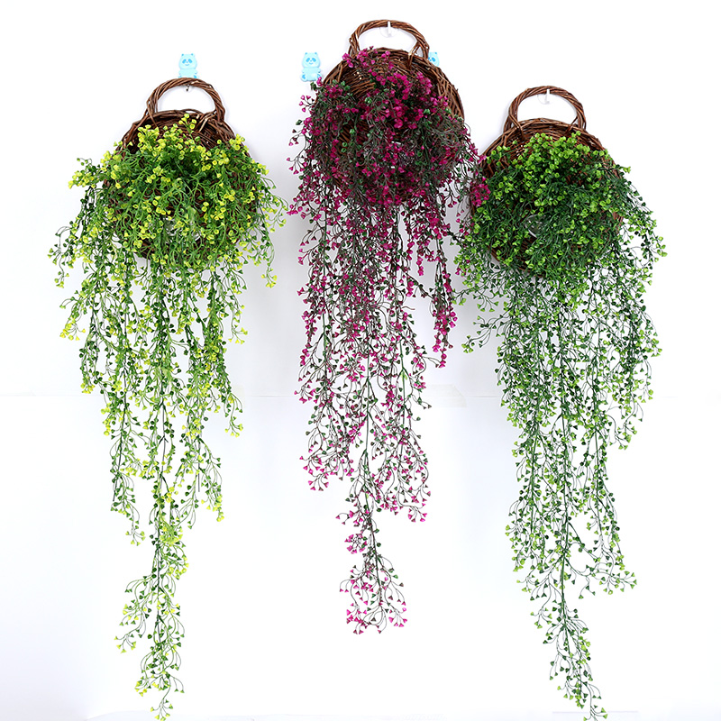 金钟餐厅装饰花藤假花仿真绿植