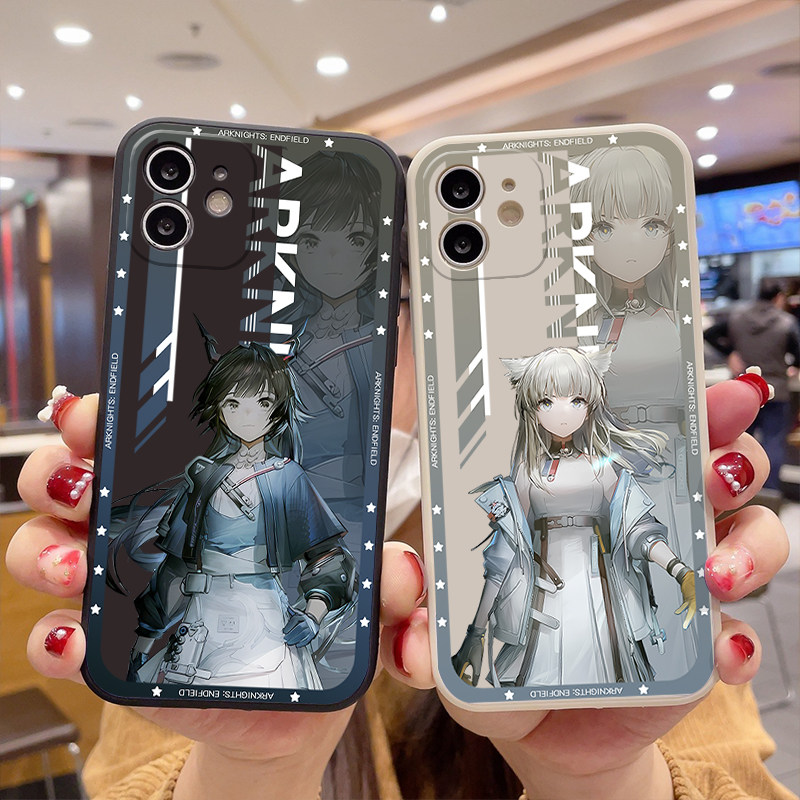 佩丽卡管理员明日方舟终末地陈千语手机壳直边古董白黑软壳适用OPP