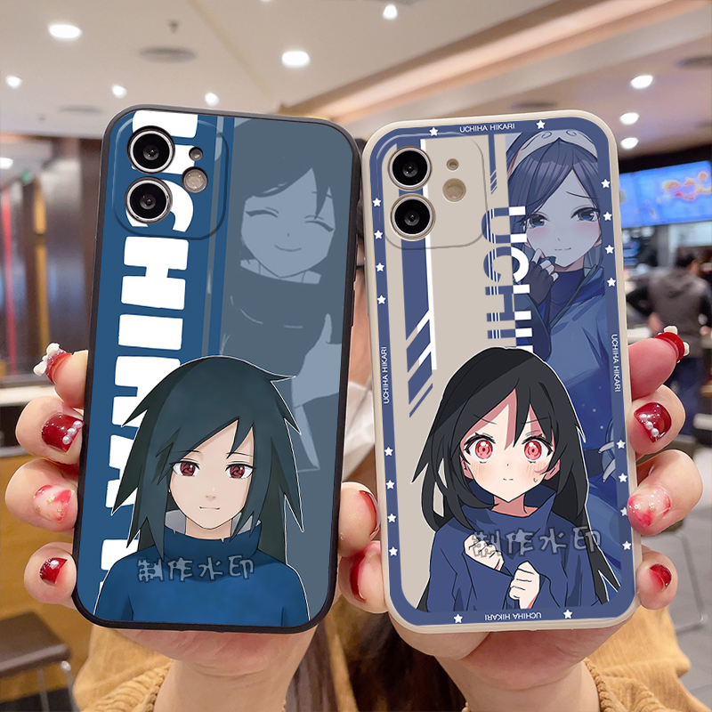 宇智波光手机壳直边古董白黑软壳适用OPPO苹果华为小米vivo红米荣耀IQOO真我定制