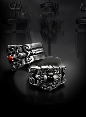 新品男士战神苏鲁锭戒指霸气复古