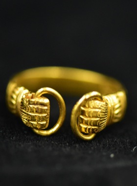 新品新款大权在握戒指时尚冷淡风