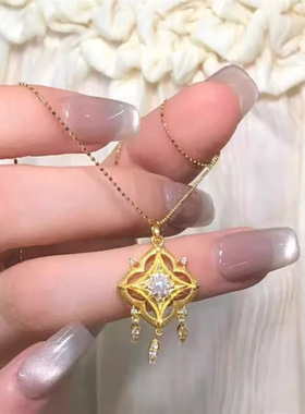 新品时尚夜空闪动星星项链灵动气