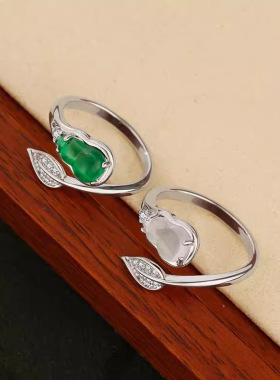 新品新中式锆石葫芦戒指女轻奢小