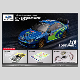 Killerbody1:10SUBARU斯巴鲁翼豹车壳专属配件RC模型玩具车RC套件