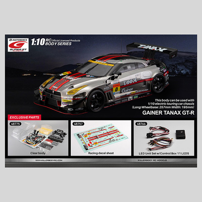 Killerbody1/10日产GAINER TANAX NISMO (R35)车壳模型玩具配件