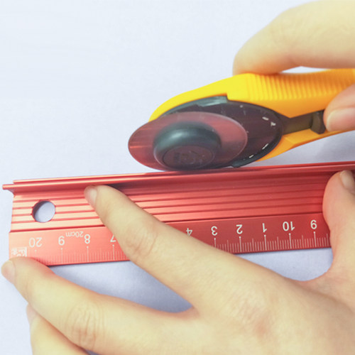 优你粉蓝双色防护搭配使用直尺