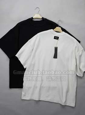 FotiGmanClub FOG 主线LA限定重磅螺纹针织棉反标宽松短袖TEE恤
