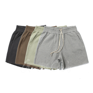 松紧腰抽绳五分裤 百搭宽松自然卷边休闲运动短裤 夏 GmanClub Foti