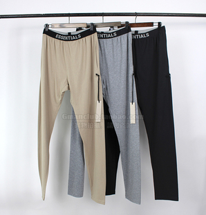 FotiGmanClub FOG ESSENTIALS 复线松紧腰部字母提花家居打底长裤