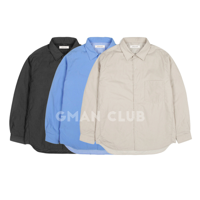 FotiGmanClub 日系水洗保暖夹棉长袖衬衫 宽松轻便夹克棉服外套潮