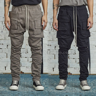 裤 FotiGmanClub 男工装 饰直筒休闲长裤 暗黑风RO加厚针织棉双环装