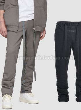 Gman高街 FOG ESSENTIALS 第六季拼接色飘带毛圈束脚卫裤休闲长裤