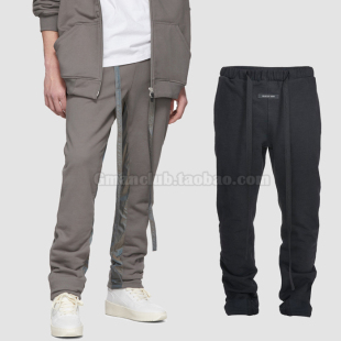 FOG 休闲长裤 ESSENTIALS 拼接色飘带毛圈束脚卫裤 第六季 Gman高街