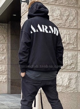 Gman高街 FOG ESSENTIALS AA印花主线宽松套头连帽衫长袖卫衣ins