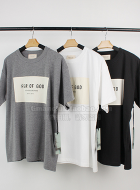 Gman高街 FOG ESSENTIALS 6th第六季限定款前胸贴布字母短袖TEE恤