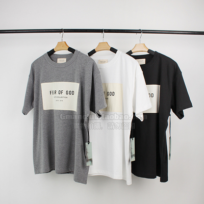 Gman高街 FOG ESSENTIALS 6th第六季限定款前胸贴布字母短袖TEE恤
